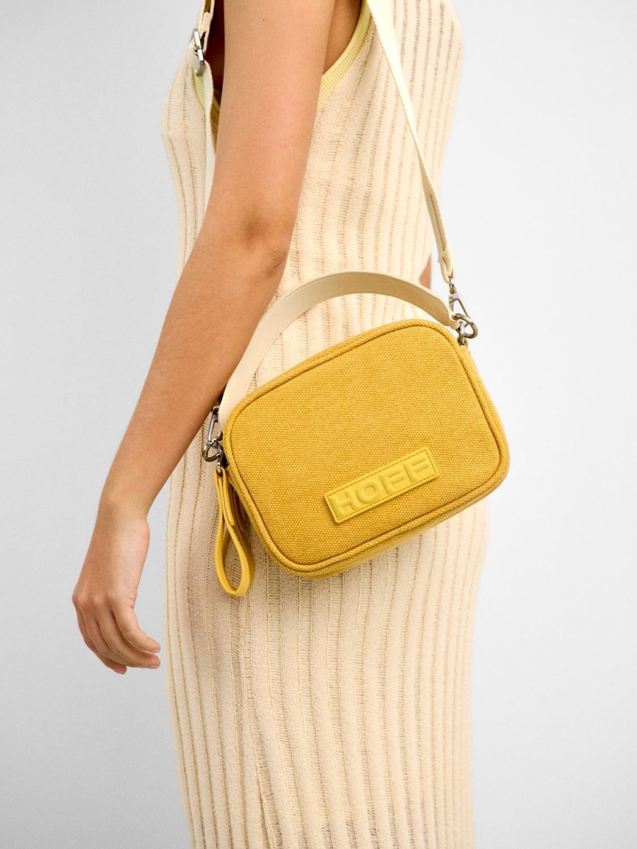 Clearance HOFF Bolso Bandolera Asa Doble Canvas Cannes Amarillo